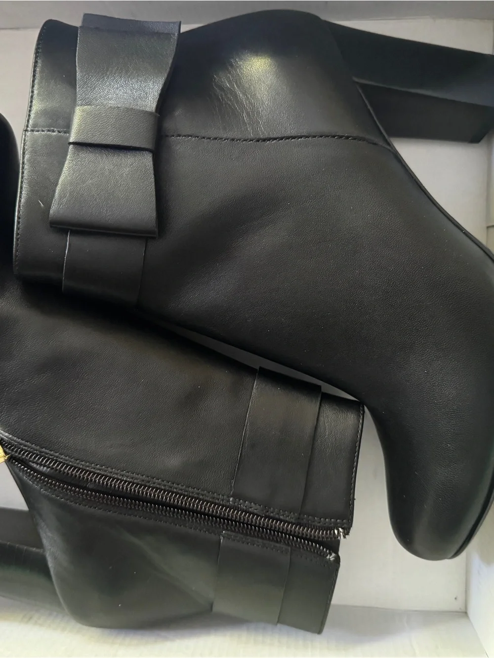 kate spade Black Bow Ankle Boots